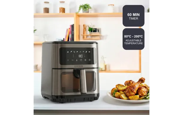 BLACK & DECKER Friteuse à air chaud / airfryer 6.5 L - BXAF2501E