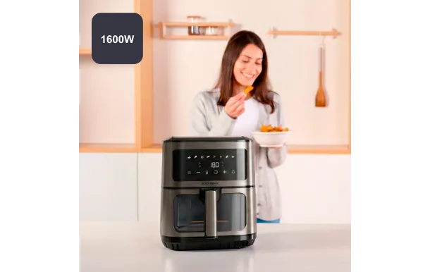 BLACK & DECKER Friteuse à air chaud / airfryer 6.5 L - BXAF2501E
