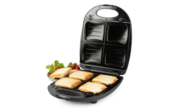 DOMO Croque Gaufre 4 parts Noir Mat /3 DO9295C