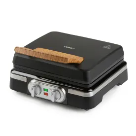 DOMO Gaufrier 1600W therm.+minut. ant.adh argt/4 DO9281W