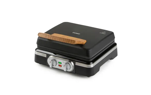 DOMO Gaufrier 1600W therm.+minut. ant.adh argt/4 DO9281W