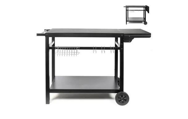 LIVOO - Chariot / Desserte Métal avec tablette rabattable GS170N