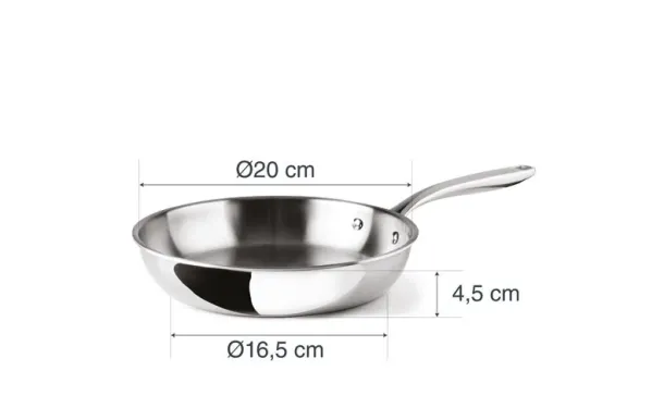 LACOR Poêle inox 20 cm - TriChef