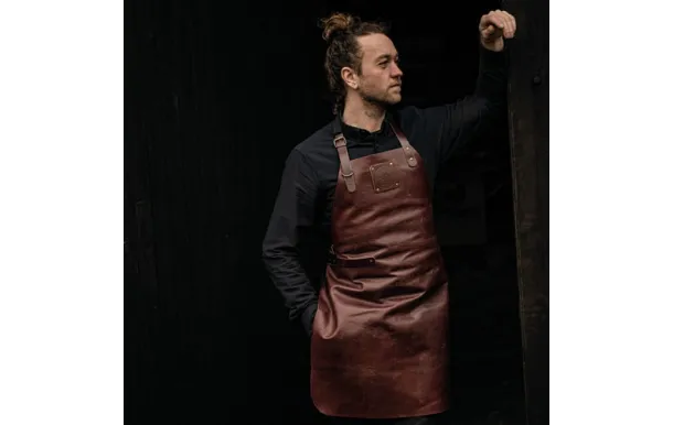 WITLOFT Tablier en cuir pleine fleur 61 x 82 cm Ruby - Buffalo