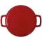 COMBEKK Poêle double anse 24 cm Rouge - Sous-Chef