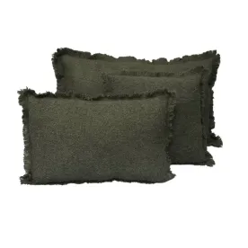 HAOMY - HOUSSE DE COUSSIN ASPEN KAKI 40X60 CM