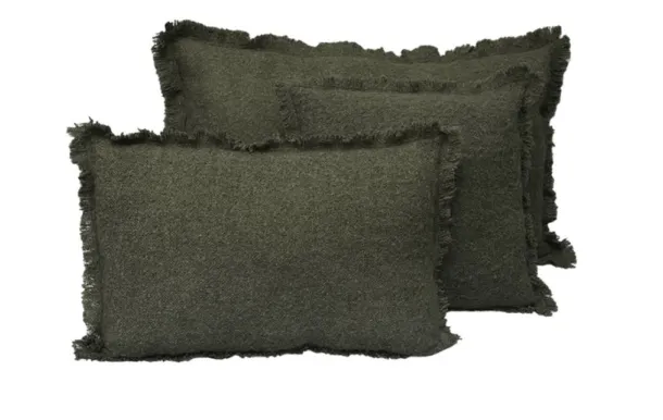 HAOMY - HOUSSE DE COUSSIN ASPEN KAKI 40X60 CM