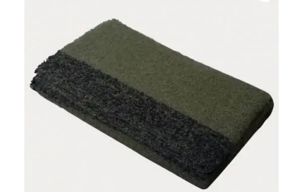 HAOMY - Plaid ASPEN KAKI 130 X 200 cm