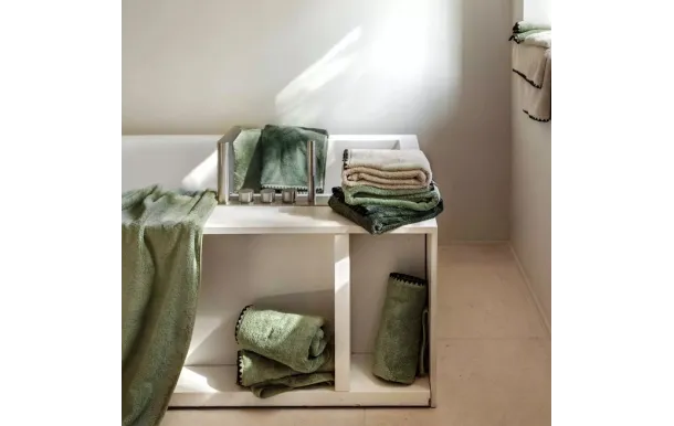 HAOMY - Drap de bain ISSEY Kaki 90 x 140 cm