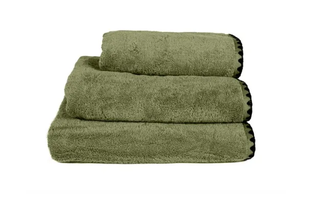 HAOMY - Drap de bain ISSEY Kaki 90 x 140 cm