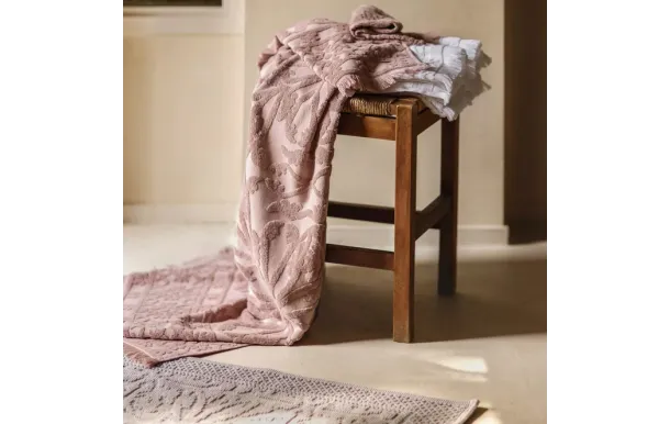 HAOMY - Serviette de bain UBUD 50 X 100 CM Blanc