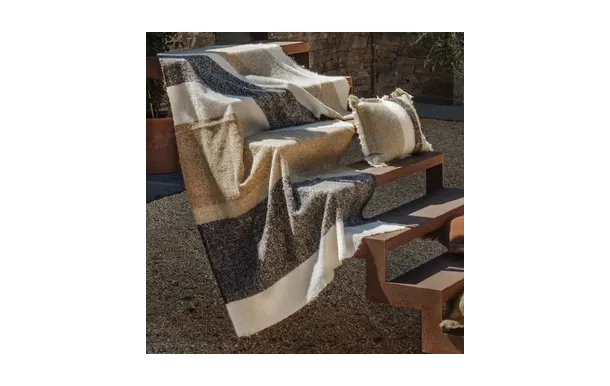 HAOMY - Plaid Calypso Gold 130 x 200 cm