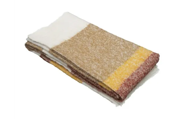 HAOMY - Plaid Calypso Tabac 130 x 200 cm