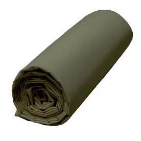 HAOMY - Drap Housse VENEZIA Kaki 140 x 200 cm