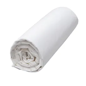 HAOMY - Drap Housse VENEZIA Blanc 160 x 200 cm