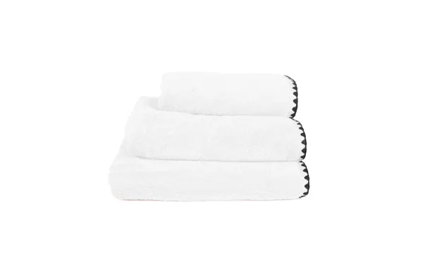 HAOMY - Serviette invité ISSEY Blanc 30 x 50 cm