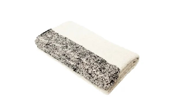 HAOMY - Plaid ASPEN IVOIRE 130 X 200 cm