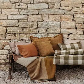 HAOMY - HOUSSE DE COUSSIN ASPEN GOLD 40X60 CM