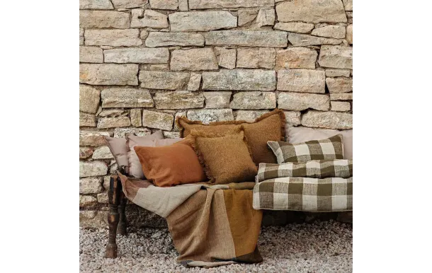 HAOMY - HOUSSE DE COUSSIN ASPEN GOLD 40X60 CM