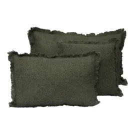 HAOMY - HOUSSE DE COUSSIN ASPEN KAKI 45 X 45 CM