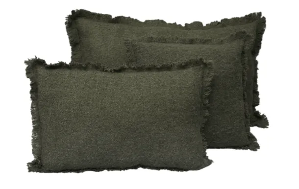 HAOMY - HOUSSE DE COUSSIN ASPEN KAKI 45 X 45 CM