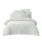 HAOMY - Housse de couette TALOA Blanc 240x260