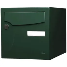 Boîte aux lettres normalisée 1 porte verte RENZ