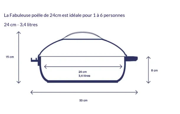 COOKUT - La Fabuleuse Poêle 28 cm Saphir
