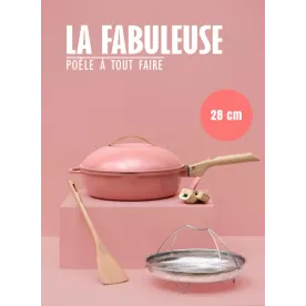 COOKUT - La Fabuleuse Poêle 28 cm Pivoine