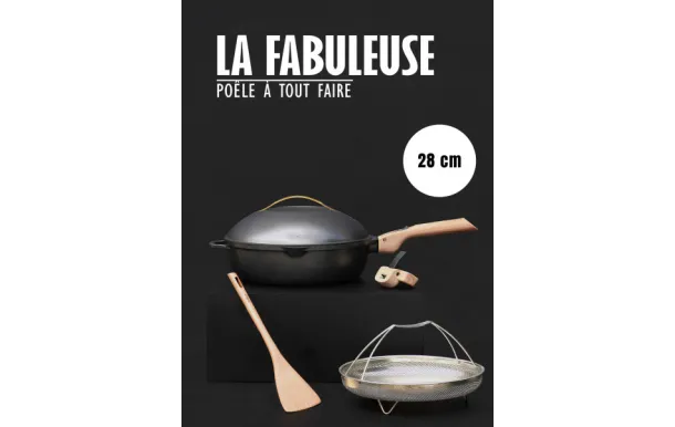 La Fabuleuse Poêle Cookut 28 cm Météore | Disponible à Brignais