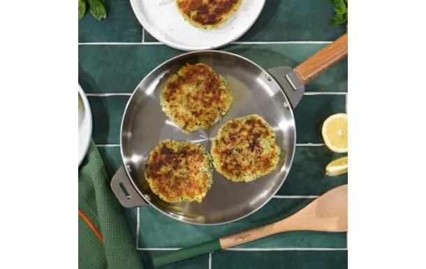 COOKUT - La merveilleuse Poêle Inox 28 cm Fougère