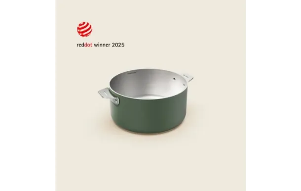 COOKUT - Merveilleuse casserole inox 20 cm Fougère