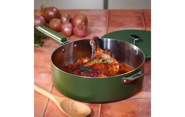 COOKUT - La Merveilleuse sauteuse inox 28 cm Fougère