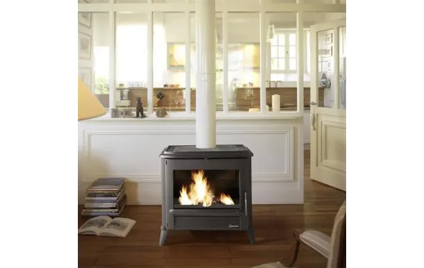 INVICTA Poêle à bois Modena 10 kW fonte anthracite