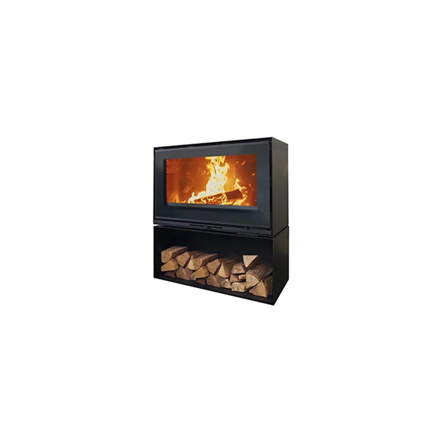 Godin Poêle à bois fonte 10kw 411203PEINTANTHRACITE