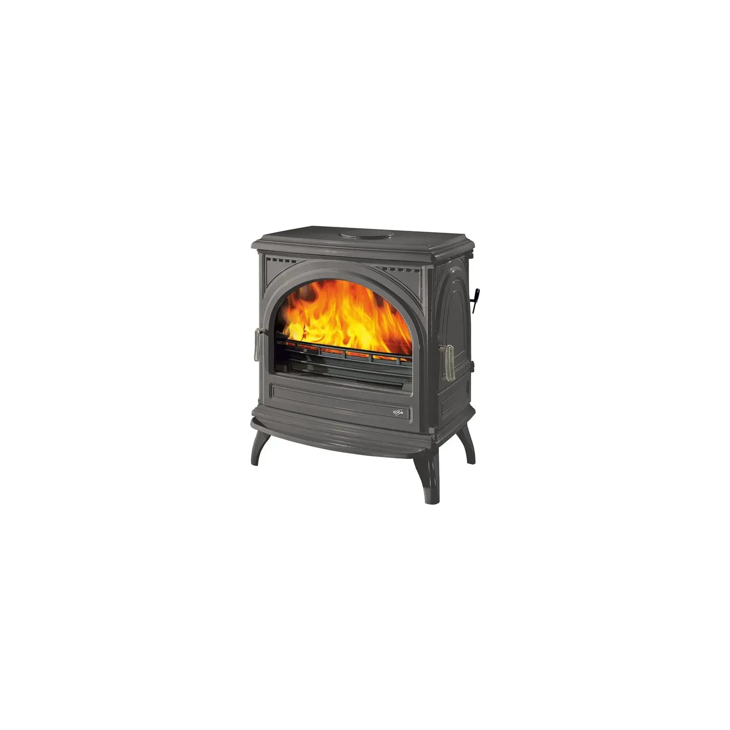 GODIN Poêle à bois vintage 11 kW buches de 65 cm 366201PEINTANTH