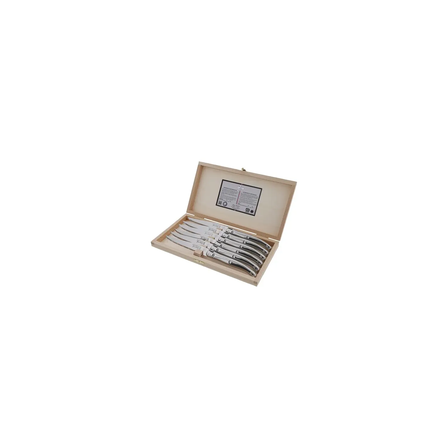 Coffret de 6 couteaux Élysée Inox