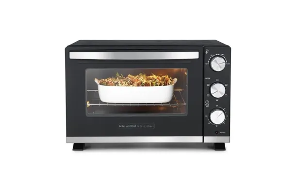 KITCHENCHEF Mini-four 30 L KCFOUR30 chaleur tournante avec tournebroche