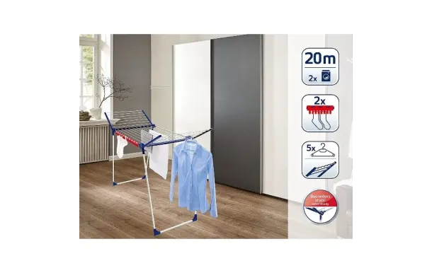 LEIFHEIT Séchoir Pégasus 200 Solid – 20 m de séchage