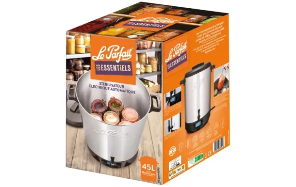 Stérilisateur Inox 45 L Le Parfait – 16 bocaux