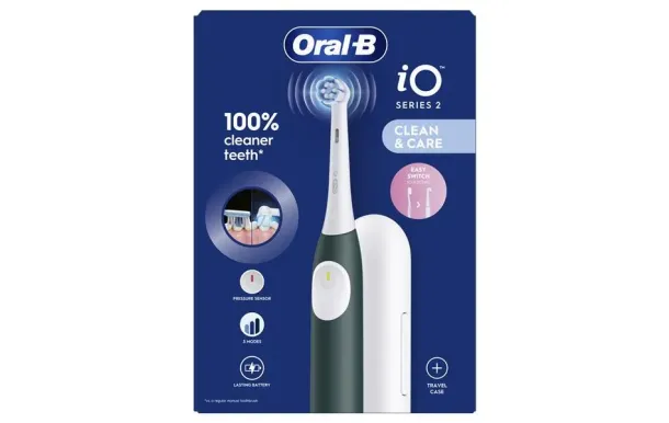 Brosse à Dents Électrique Oral-B iO2 Forest Green 3 Modes