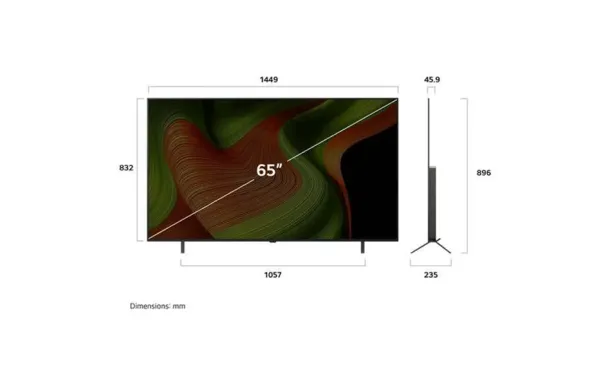 LG Téléviseur 164 cm UHD 4K - OLED65B56LA