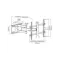MBG FRANCE Support mural TV 32-70" 3 articulations