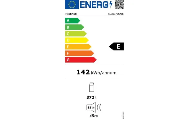 HISENSE RL3K370SAIE – Réfrigérateur 372 L No Frost