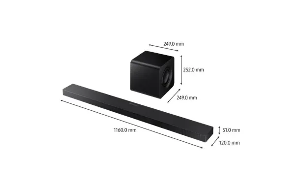 SAMSUNG Barre de son avec caisson HW-QS710F/XE