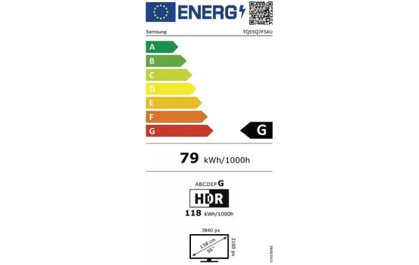 SAMSUNG Téléviseur 140 cm UHD 4K - TQ55Q7F5AUXXC