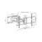 MBG FRANCE Support mural inclinable - H3290-6A