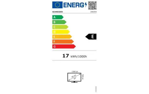 SCHNEIDER Téléviseur 60 cm HD 24A3VX