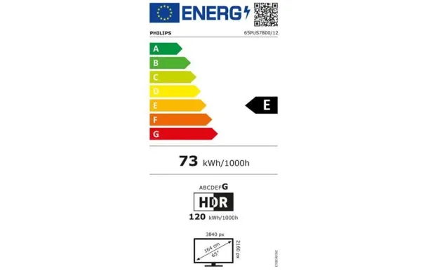 PHILIPS Téléviseur 164 cm UHD 4K - 65PUS7800