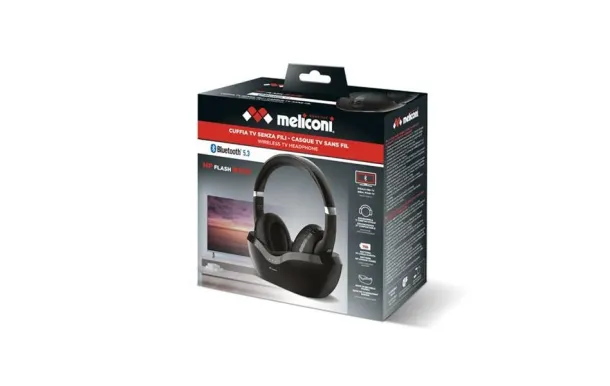 Meliconi HP Flash Base – Casque TV Bluetooth + Base